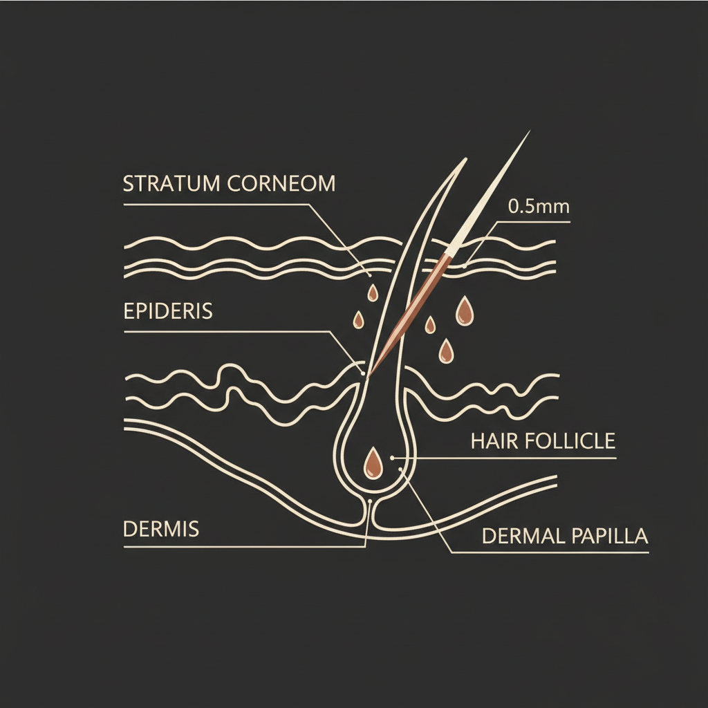 Scalp cross-section