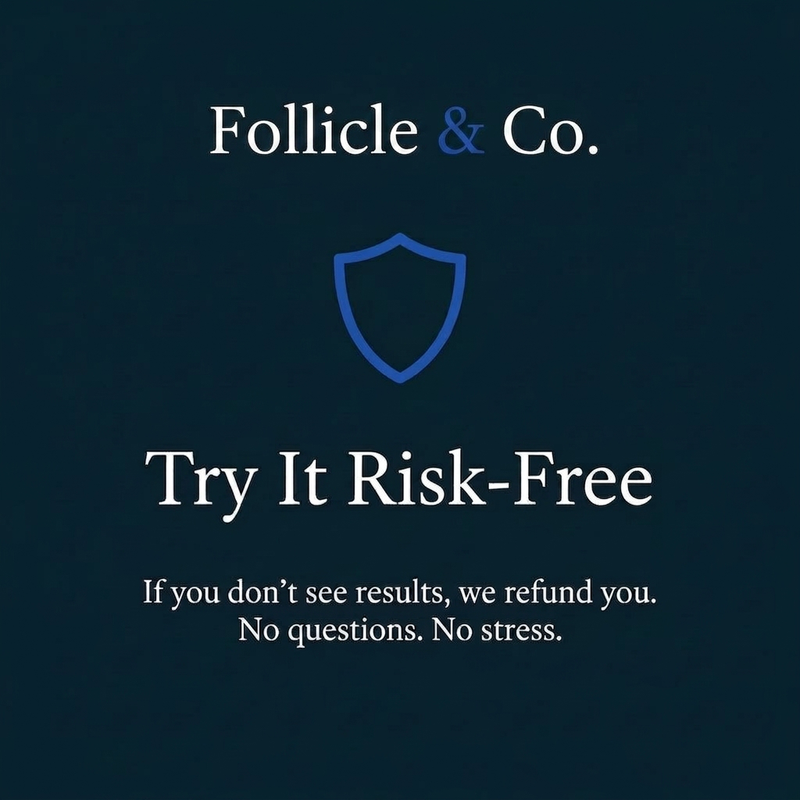 90-day money-back guarantee on the Follicle & Co. Micro-Infusion System